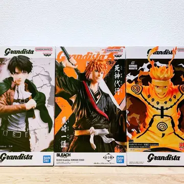 Grandista NARUTO 리바이 쿠로사키 이치고 피규어 세트