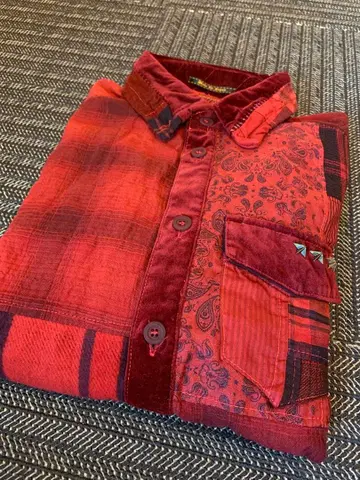 Cherry Sunburst 체리 선버스트 패치워크 셔츠 48