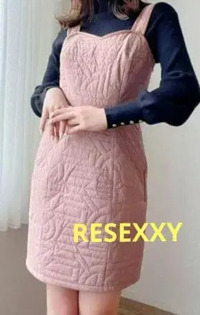 리젝시 퀼팅 미니 점프 스커트 핑크