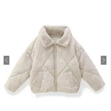 새상품 2Way 퍼 칼라 퀼팅 다운 자켓[fo1592]