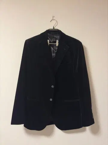 United Arrows 벨벳 자켓 블랙 46 (S)