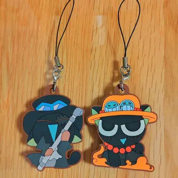 라오소흑전기 ONEPIECE 제일복권 러버 스트랩 사보 에이스