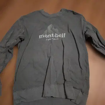 mont-bell 그레이 맨투맨 L 사이즈