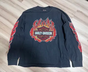 Harley-Davidson 프레임 롱 슬리브 T셔츠