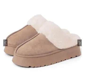 베이지 스웨이드 어그 부츠 24.5cm