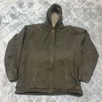 다크 브라운 밀리터리 후드 자켓