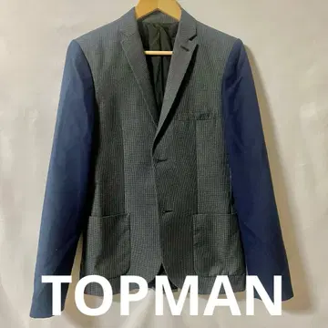 TOPMAN 테일러드 자켓 그레이 x 네이비 남성용