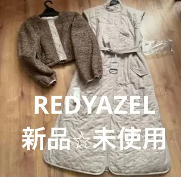 새상품 레이디 아젤 롱 코트 2개 세트 셋업 롱베스트 자켓