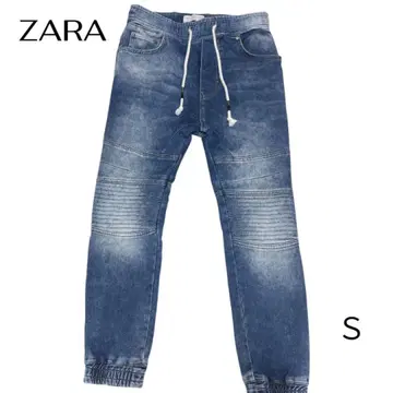 [ ZARA MAN ] 바이커 조거 소프트 데님 팬츠 남성용 S 사이즈