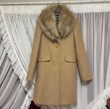 ZARA Manteco 고급 원단 울 체스터 코트 골드 버튼