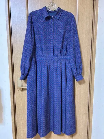 매킨토시 런던 기하학 패턴 긴팔 원피스 새상품급