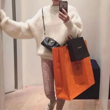 오라리 론 헤르만 별주 오버 사이즈 모헤어 니트 mohair knit