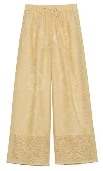 FRAY I.D 오너먼트 패널 레이스 팬츠