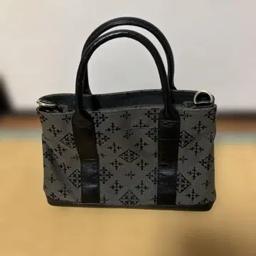 russet 코튼 자카드 2way 미니 토트백