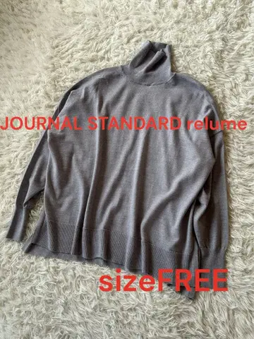 저널 스탠다드 리룸 와이드 터틀넥 니트