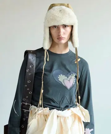 PEN YY 25AW BRAIDED SHEARLING TRAPPER