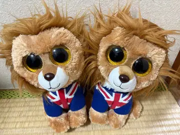 ty 테디 라이온 봉제 인형 2체 유니언 잭
