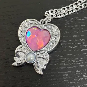 세본스타 더블 보석 리본 하트