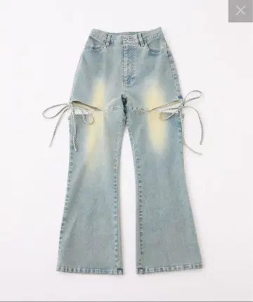 사이드 트임 슬림 레그 스트레치 데님