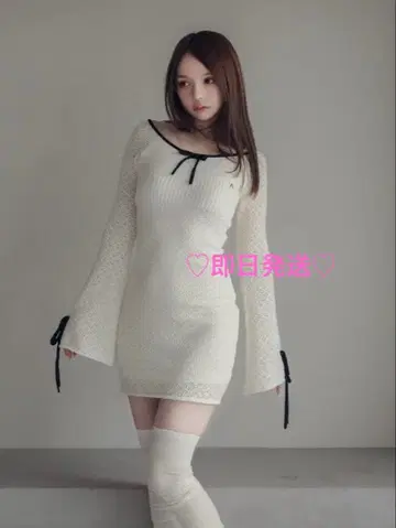 andmary Lily crochet mini dress 앤드마리