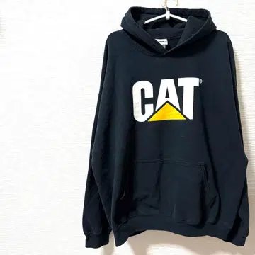 [ 새상품급 ] CAT 블랙 후드티