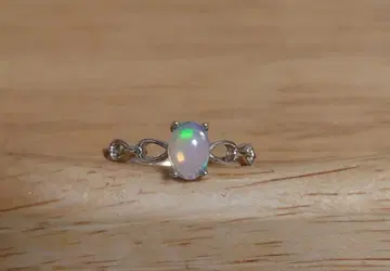 오사카 만박 네팔관 오팔 반지 실버 925