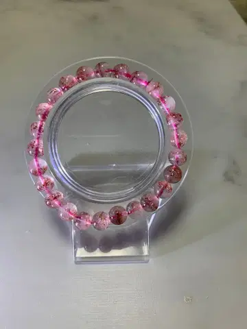 레피도크로사이트 인 쿼츠 (파이어 쿼츠) 7mm 후반 안지름 16cm