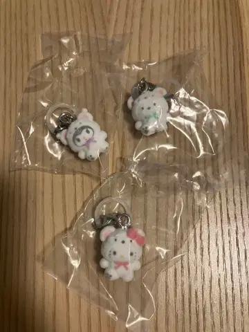 산리오 메지루시 액세서리 포근포근 스노우 키티 쿠로미 포차코