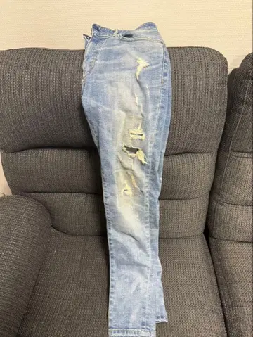 reiro engine 데미지 데님 라이트 블루