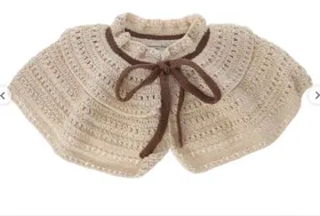 사만사 모스모스 니트 티어드 탈착식 옷깃 아이보리