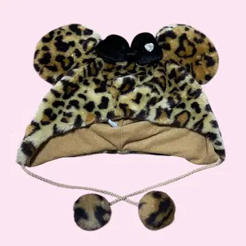 [레어] 디즈니 레오파드 무늬 팬캡