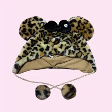 [레어] 디즈니 레오파드 무늬 팬캡