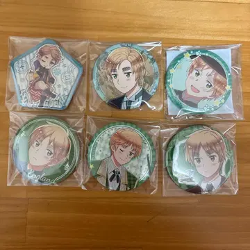 헤타리아 영국 캔뱃지 6개 세트