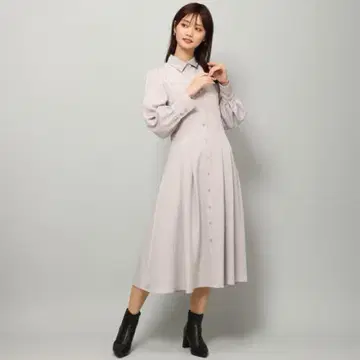 미슈마슈 / 펄 숄더 셔츠 원피스