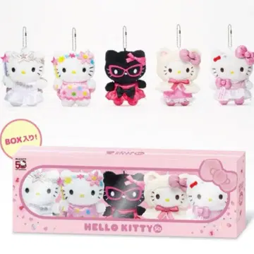 [세븐넷 한정판] 헬로키티 봉제 인형 참 5체 세트