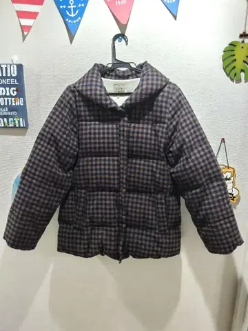 새상품급 sm2 사만사 모스모스 면 린넨 다운 체크