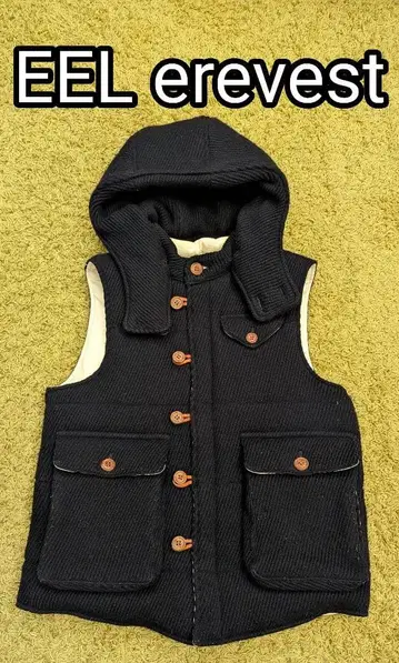 명품 EEL 엘레베스트 네이비 사이즈 M 도톰 울 소재