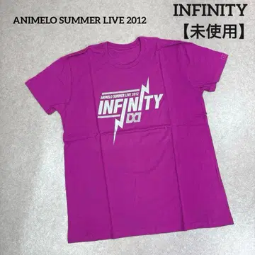 미사용 INFINITY 애니메이션로 썸머 라이브 2012 티셔츠 퍼플