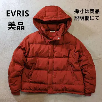 EVRIS 에브리리스 다운 페더 후드 다운 자켓 오렌지 새상품급