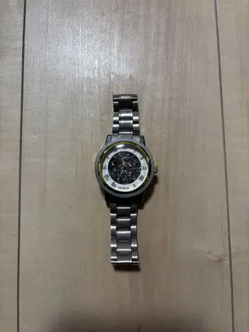 SEWOR 스켈레톤 손목시계 수동 와인딩 실버/골드