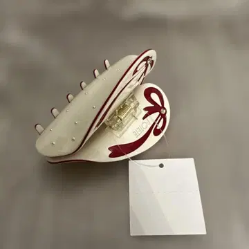 리본 헤어 클립 포테테 POTETE 택 포함