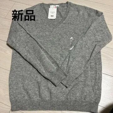 UNIQLO 캐시미어 100% 스웨터 L 사이즈 라이트 그레이