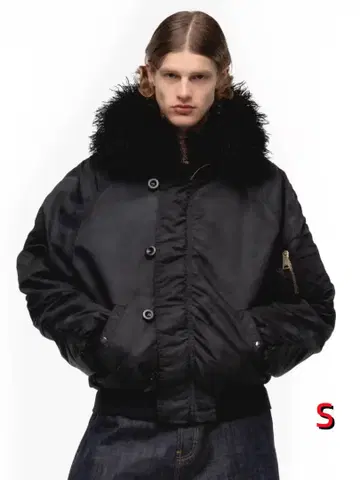 NO/FAITH STUDIOS ASTRO FUR BOMBER JACKET