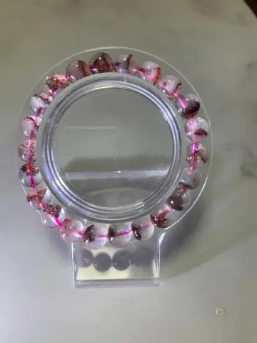 레피도크로사이트 인 쿼츠(파이어 쿼츠) 9mm 안지름 16cm