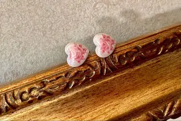 유럽 앤티크 빈티지 장미 하트 귀걸이 액세서리