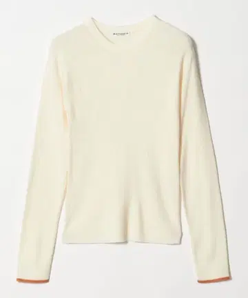 리브 라인 니트 풀오버 워셔블