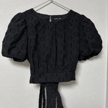 Sister Jane Mara Jacquard Bow 상의