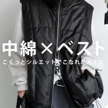 안티카 충전솜 베스트 프리 사이즈 블랙