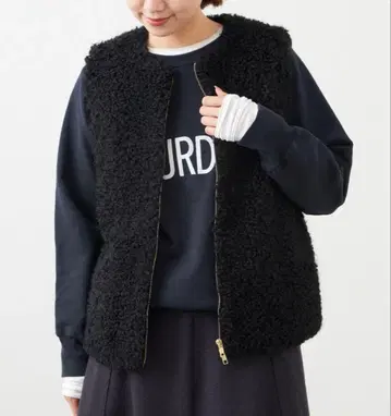 IENA 인조 모피 베스트