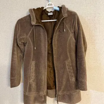 adidas 플리스 자켓 브라운